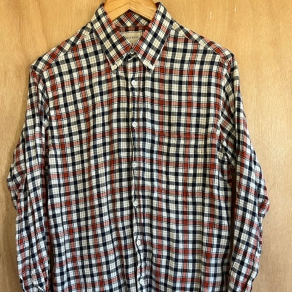 Billy Reid Linen Button Down Men Shirt